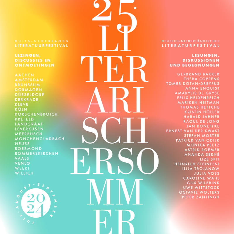 Das Deckblatt des Programmhefts zum 25. Literarischen Sommers 2024