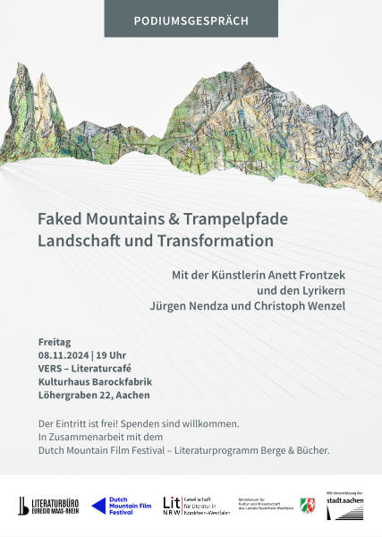 Veranstaltungsflyer zum Podiumsgespräch am 08.11.2024