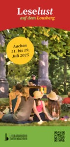 Deckblatt des gedruckten Flyers zur Leselust 2025.