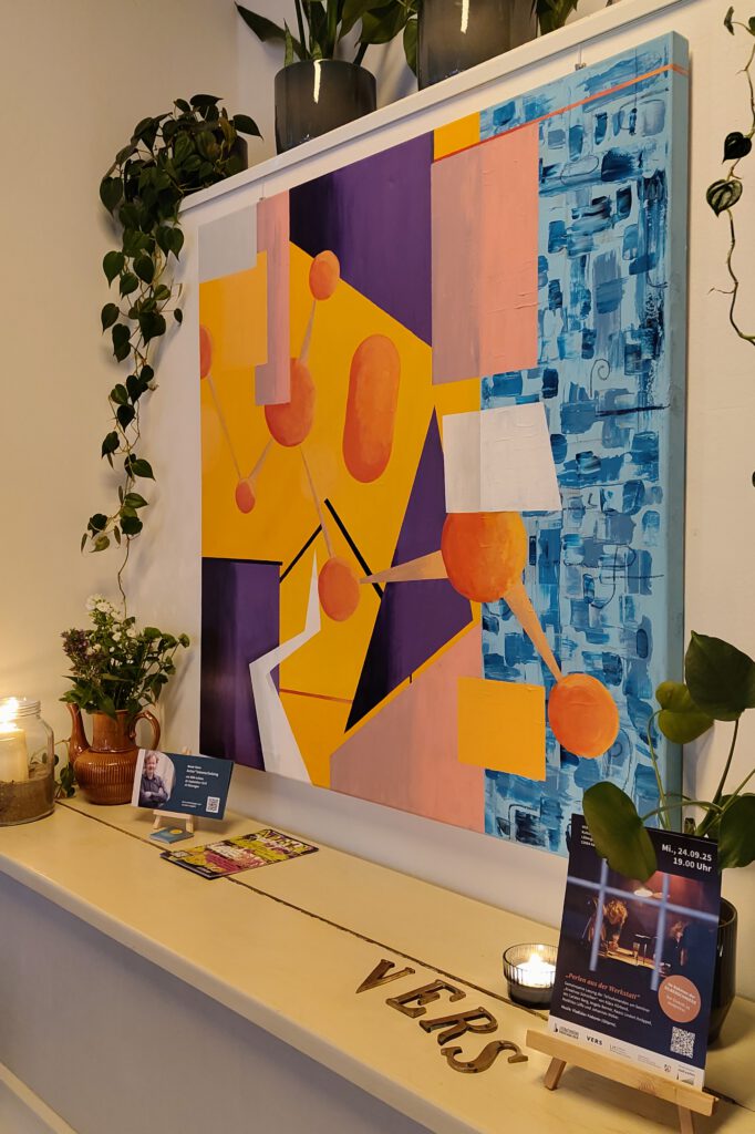 Ausstellungsvernissage mit Jonas Lipa @Yugendkultur. Bild: © Literaturbüro EMR.