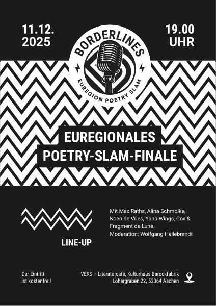 Plakat (PDF) zur Borderlines-Finale am 11.12.2025.